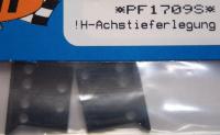 Achshöhen Distanz hinten 1 mm Super 32 / Super 24 Aluminium  (2 Stück)