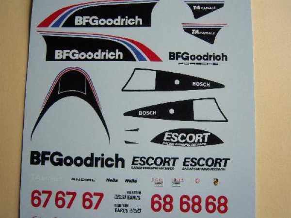 Porsche 962 BF Goodrich IMSA Decal  im Maßstab 1:24