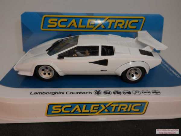Lamborghini Countach - White C4336 Scalextric 1:32