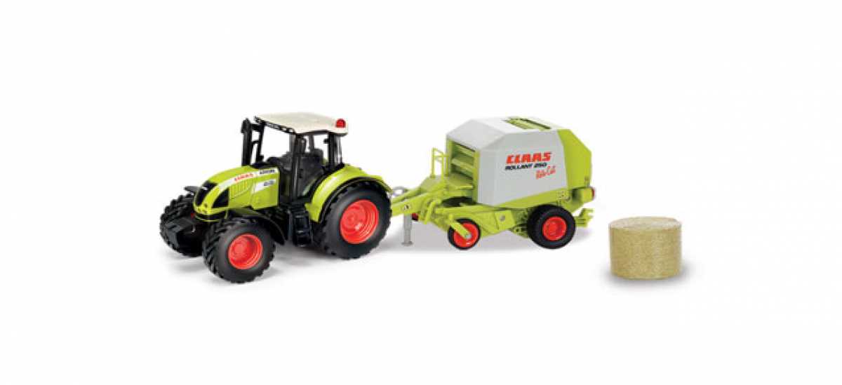 CLAAS ARION 540 Traktor mit CLAAS Rollant 250 Strohpresse 84184017