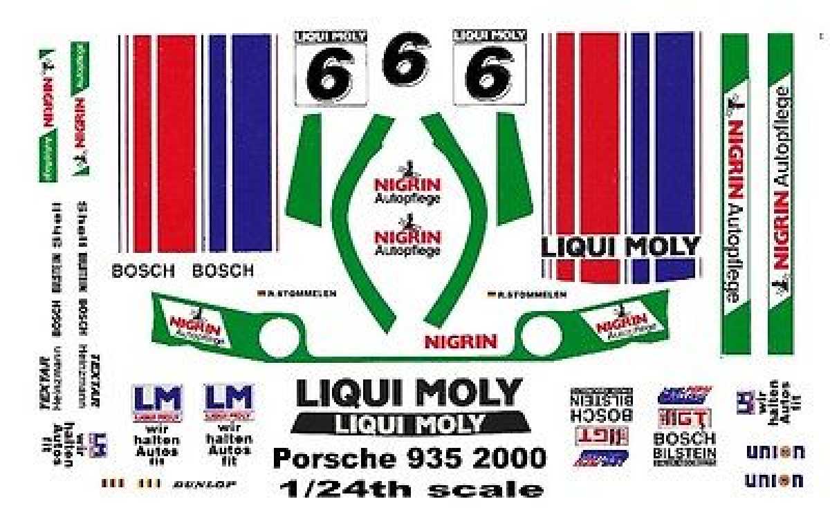 P935 L Moly #6 Decal 1:24