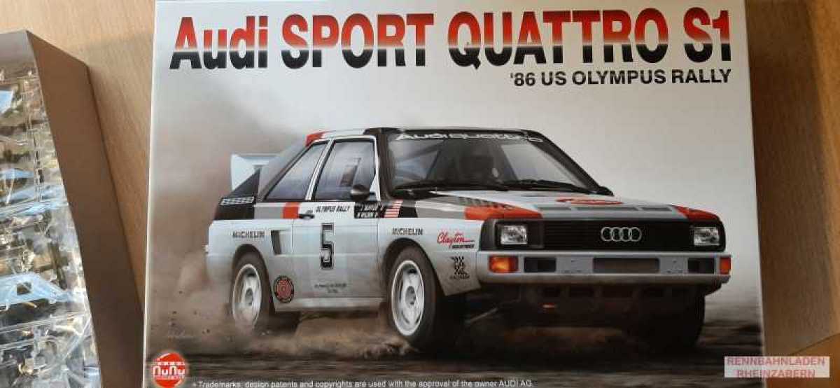 Audi Quattro S1 # 5 3rd Rally OLYMPUS 1986 John Buffum - Neil Wilson  NUNU Kit 1:24
