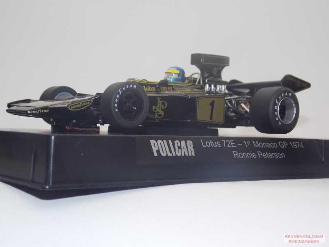 Lotus 72E Monaco 1974 No. 1 Slotcar 1:32 analog POLICAR