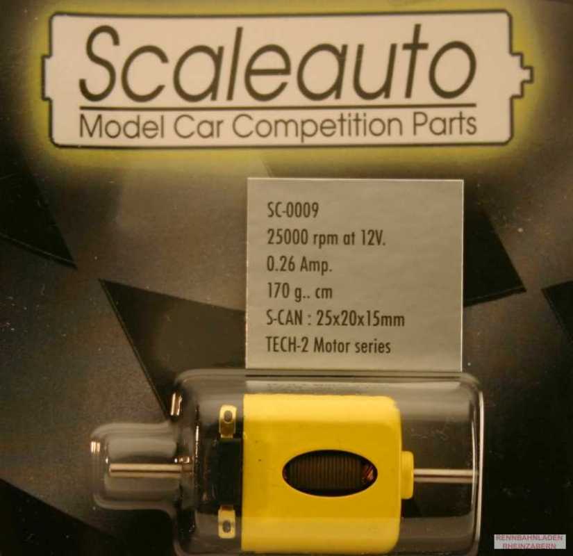 Motor SC-09 Standard-Can Tech 2 (25000U@12V) m.Ø2mm Motorwelle u.beidseitigem Antrieb
