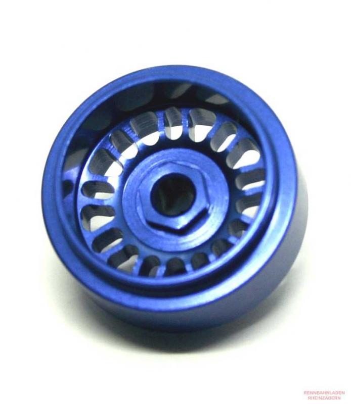 Alu-Felgen Tiefbett 9x2 (BBS) Speichen 15.8 x 10mm blau für Achse 2,38mm