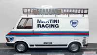Fiat 242 Service Van "Martini" detailliert, beladen mit Karosserie Teilen eines Lancia 032