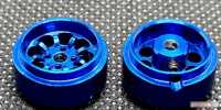Alu-Felgen Minilite-Design15.8mm x 8.5mm blue für Achse 2,38mm STAFFS95